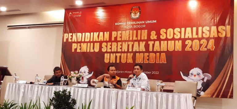 Gandeng Media, KPU Kota Bogor Sosialisasi Tahapan Pemilu 2024