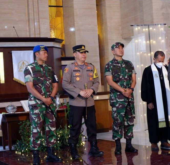 
 Dandim 0606 Kota Bogor Kolonel Inf. Ali Akhwan bersama Forkopimda Kota Bogor, pada Sabtu, 24 Desember 2022. (Istimewa/Bogordaily.net)