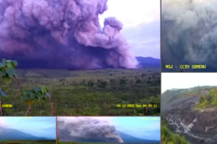 Mencekam, Gunung Semeru Erupsi Hari Ini, 4 Desember 2022 Setinggi 7 Km