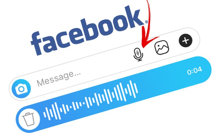 cara mengirm pesan suara di Facebook