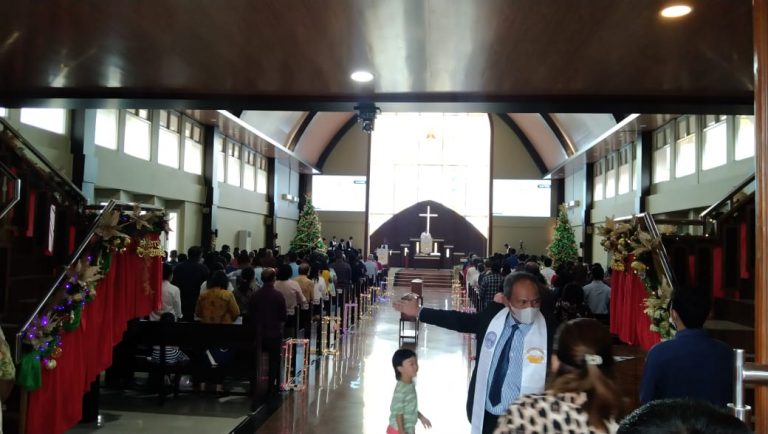 Babinsa Siaga di Empat Titik Gereja Kota Bogor