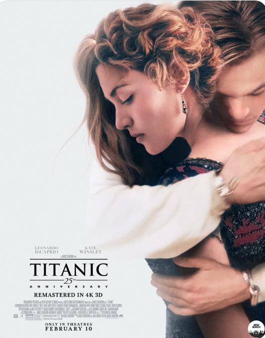 Anniversarry ke-25, Film Titanic Versi Remastered Akan Tayang di Bioskop