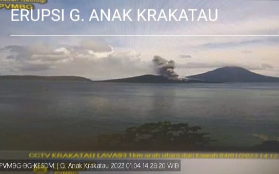 Anak Krakatau Erupsi, Semburkan Abu Vulkanik Setinggi 3.157 Meter