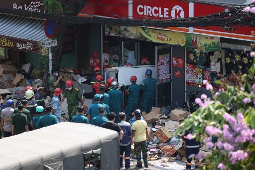 Toko Circle K di Vietnam Ambruk, Gadis 15 Tahun Tewas Tertimpa Reruntuhan