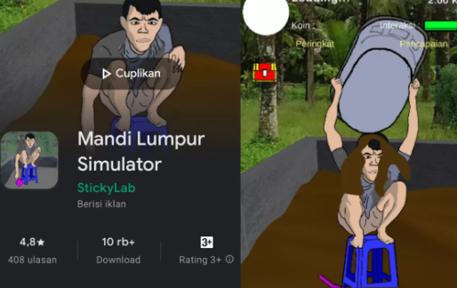 Viral di TikTok, Kini Ada Game Mandi Lumpur Simulator