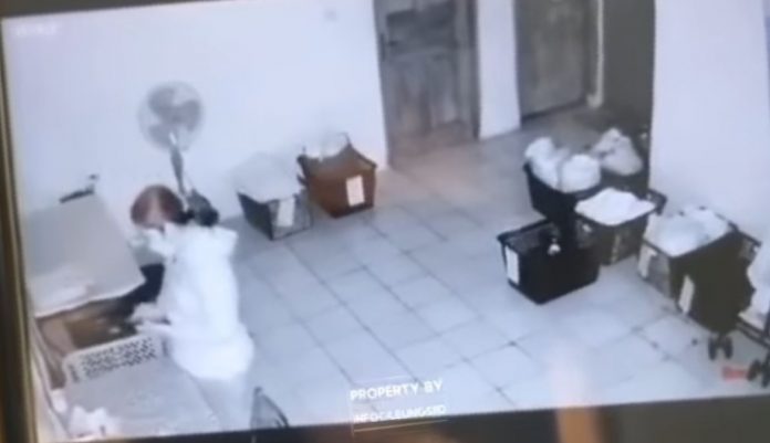 Maling Laundry di Gunung Putri Bogor Terekam CCTV