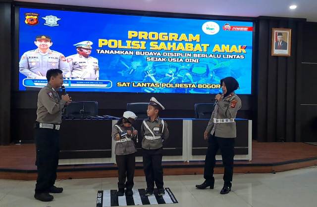 Polisi Sahabat Anak, Polresta Bogor Kota Edukasi Tertib Berlalu Lintas