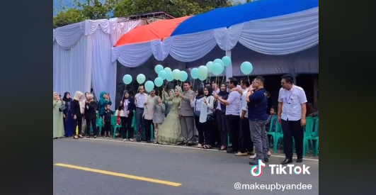 Viral Pesta Pernikahan Tutup Jalan Raya, Begini Faktanya