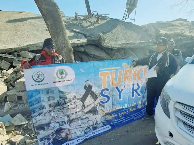 RS Islam Bogor Salurkan Bantuan di Pusat Gempa Kahramanmaras, Turki