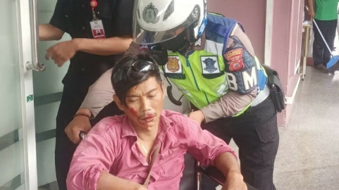 Aksi Heroik Personil Satlantas Polresta Bogor Kota Bantu Korban Kecelakaan