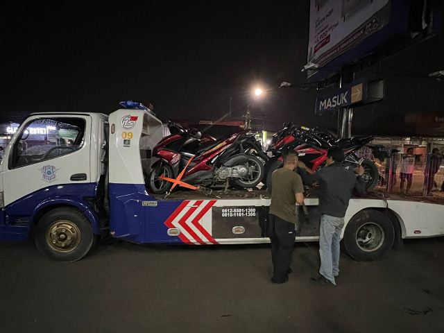 Pengendara Knalpot Brong Diburu, 40 Motor Diamankan Polresta Bogor Kota 