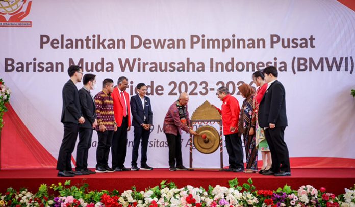 MenKopUKM Teten Masduki menghadiri Pelantikan DPP Barisan Muda Wirausaha Indonesia (BMWI) Periode 2023-2026