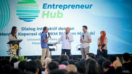 MenKopUKM Ajak Mahasiswa Universitas Merdeka Ciptakan 1 Juta Pengusaha Baru Melalui Program Entrepreneur Hub