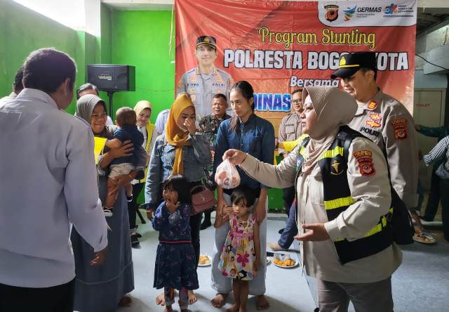Gandeng Dinkes, Program Stunting Polresta Bogor Kota Sasar Sukasari