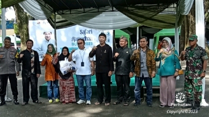 Perhutani KPH Bogor Mengadakan Pasar Murah Safari Ramadan BUMN 2023