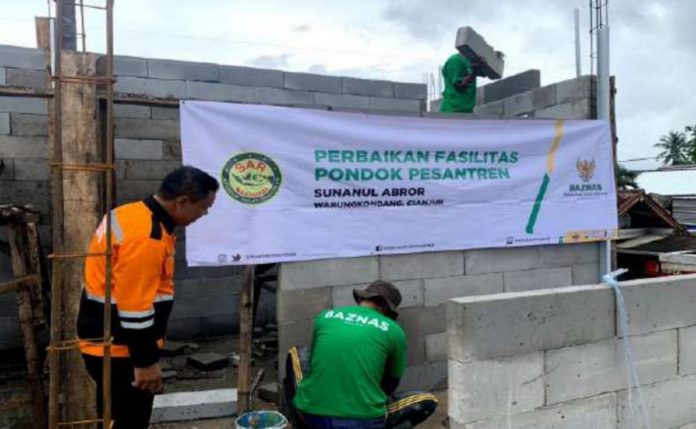 Bantuan Baznas untuk ponpes terdampak gempa cianjur