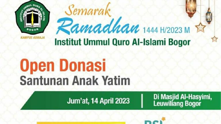 Berkah Ramadan, IUQI Bogor Open Donasi Bagi Anak Yatim