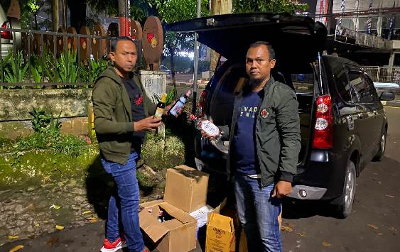 Mobil Isi Miras Diamankan Petugas Gabungan di Bogor