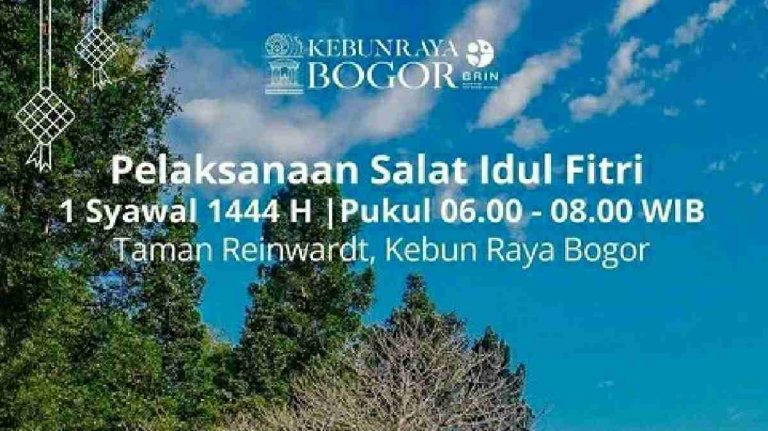 Jadwal Shalat Ied di Kebun Raya Bogor dan Lokasi Parkir, Cek!
