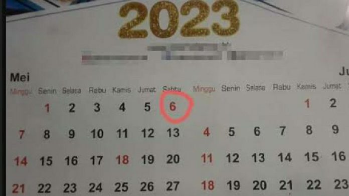 6 Mei Hari Raya Waisak dalam kalender 2023