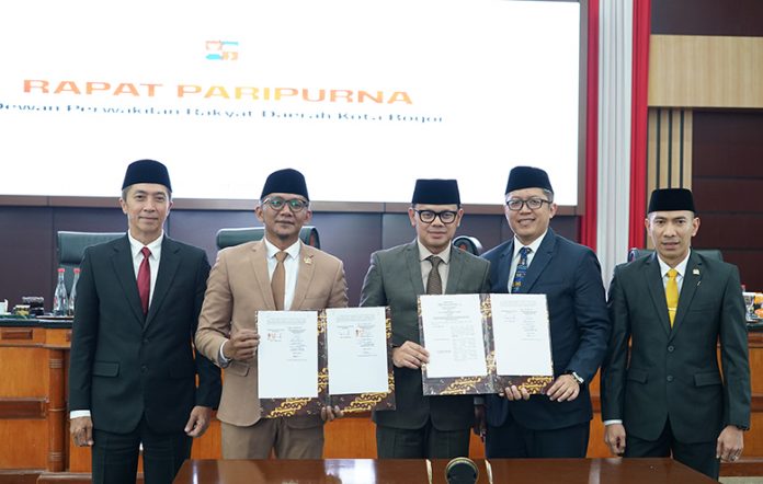 DPRD Kota Bogor usai melakukan pembahasan LKPJ Wali Kota Bogor tahun 2022.