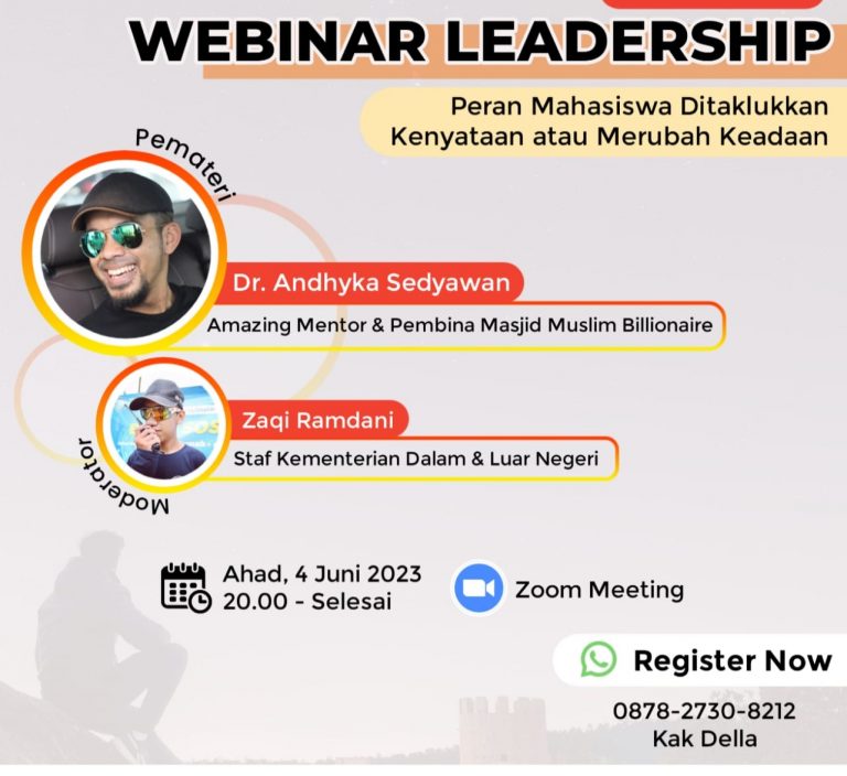 BEM KBM STAI Al Hidayah Bogor Akan Gelar Webinar Leadership, Segera Daftar
