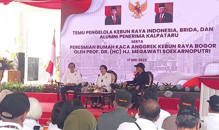 Megawati Resmikan Rumah Kaca Anggrek di Kebun Raya Bogor, Kenang Masa Kecil