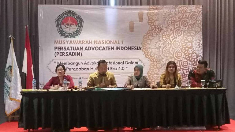 Munas Persadin ke-1: Advokat Indonesia Deklarasikan Organisasi Persadin di Hotel Horison Ciawi Bogor