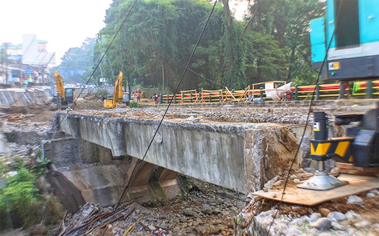 Update Pembangunan Jembatan Otista, Siap-Siap Pasang Tiang Pancang
