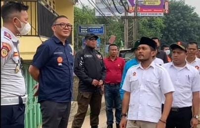 Plt Bupati Bogor Tinjau Jembatan Perbatasan Bogor – Tangerang di Parung Panjang
