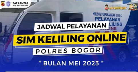Jadwal dan Lokasi SIM Keliling Kabupaten Bogor, Jumat, 12 Mei 2023