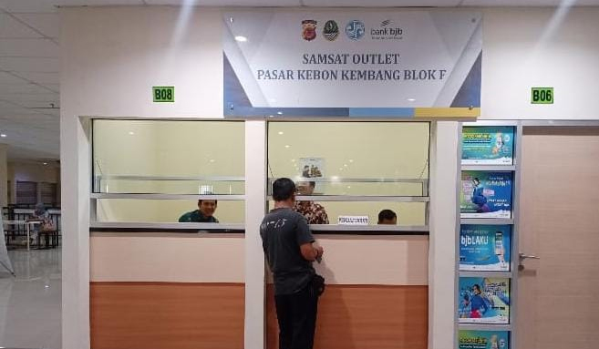 Samsat Outlet Buka di Pasar Kebon Kembang: Lokasi dan Jam Operasional