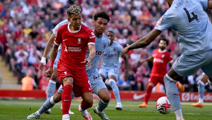 Hasil Liga Inggris Liverpool vs Aston Villa: Si Merah Selamat Gara-Gara Firmino