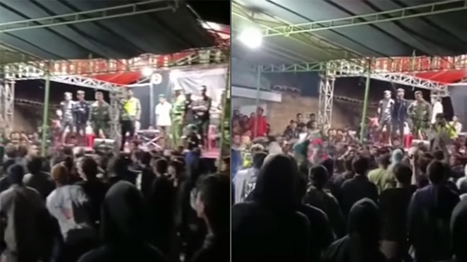 Viral, Oknum Polisi Tembak Penonton Acara Musik Dangdut