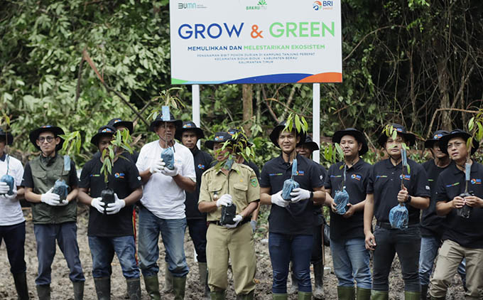 BRI Peduli Grow & Green, Salurkan 2.500 Bibit Pohon Durian