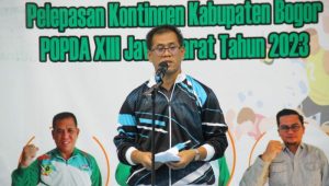 Lepas Atlet Popda Jabar 2023, Kadispora Kabupaten Bogor Optimis Capai Hasil Maksimal