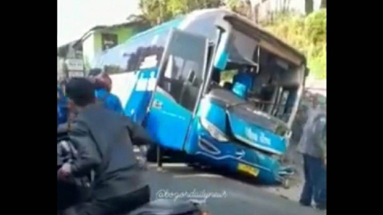 Kecelakaan Bus di Puncak Bogor, 3 Penumpang Luka-luka