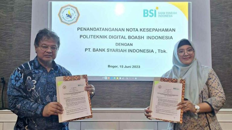 Perkuat Kerjasama, PT Bank Syariah Indonesia Teken MoU dengan Politeknik Digital Boash Indonesia