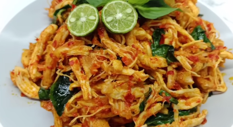 Resep Ayam Suwir Pedas Kemangi Enak, Cocok untuk Makan Siang