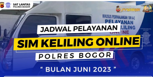 Lokasi dan Jadwal SIM Keliling Kabupaten Bogor Jumat, 23 Juni 2023