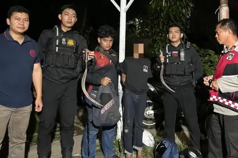 Polresta Bogor Kota Amankan 6 Remaja dan Barang Bukti Sajam, Diduga Hendak Tawuran
