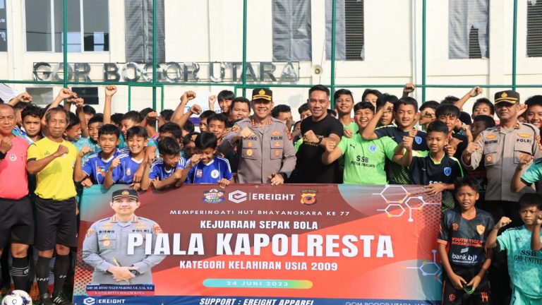 Gaet Ereight Apparel, Polresta Bogor Kota Gelar Kompetisi Sepak Bola