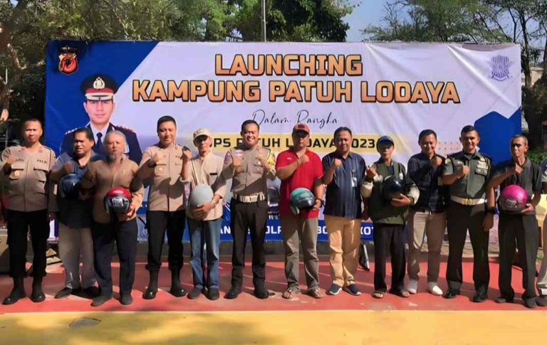 Satlantas Polresta Bogor Kota Launching Kampung Patuh Lodaya