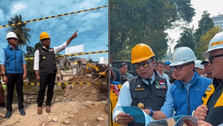 Tinjau Pembangunan Jembatan Otista, Ridwan Kamil: Akhir Tahun Selesai