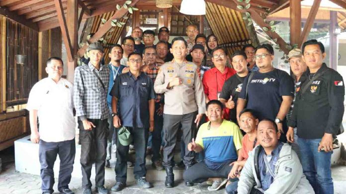 Silaturahmi Kapolres Bogor, AKBP Rio dan Para Jurnalis Bogor