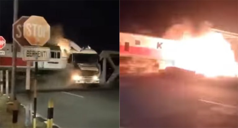 Viral Detik-Detik Kecelakaan Kereta Api di Semarang