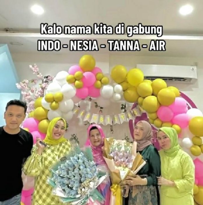 Nama Unik Satu Keluarga: Indo, Nesia, Tanna, dan Air yang Viral di Tiktok