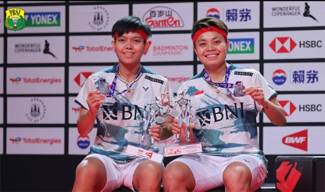 Hasil Final Kejuaraan Dunia BWF 2023: Apriyani/Fadia Kalah oleh Wakil China
