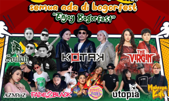 Jadwal Bogor Fest 2023 Lengkap dengan Rundown Ada Kotak hingga The Virgin