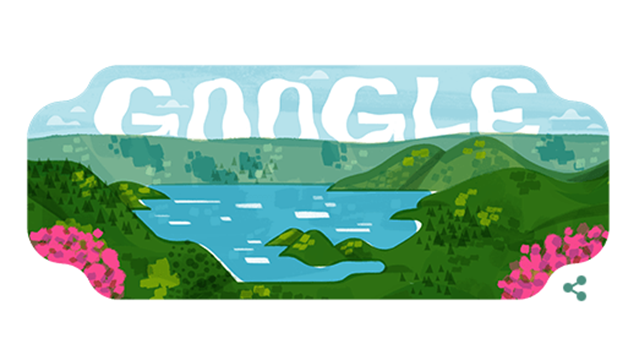 Danau Toba menjadi Google Doodle